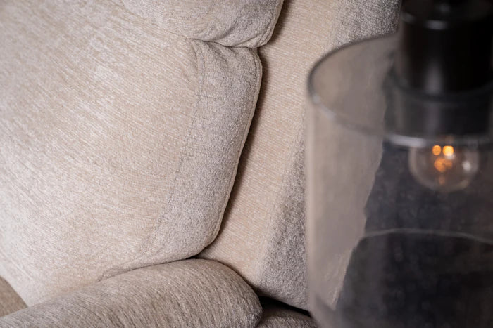 Flexsteel Perfect Match Refined Fabric Swivel Gliding Recliner in Pearl