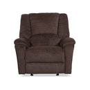 Flexsteel Perfect Match Plush Buffalo Fabric Gliding Recliner
