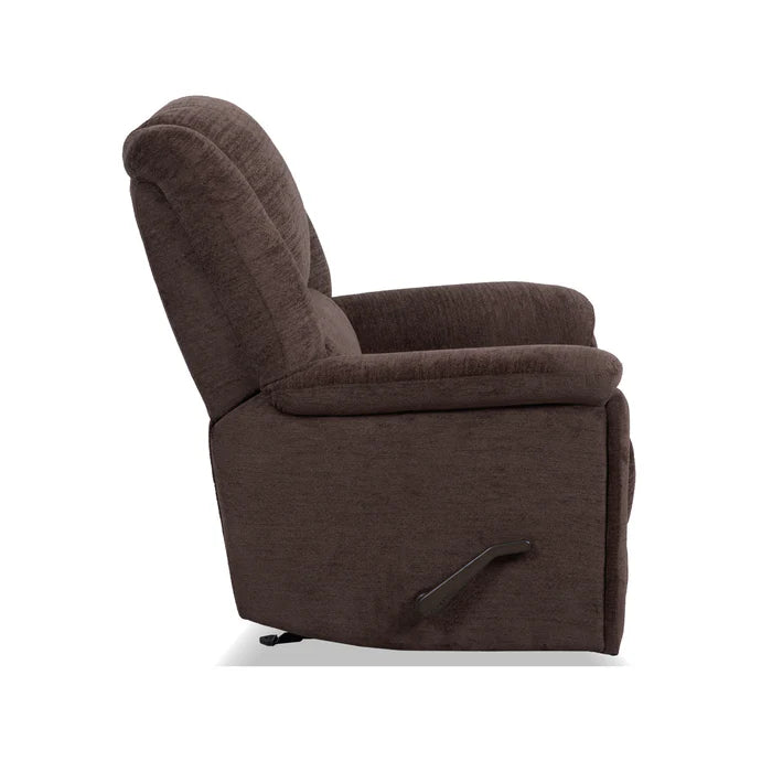 Flexsteel Perfect Match Plush Buffalo Fabric Gliding Recliner