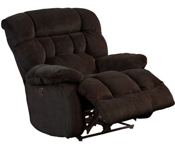 Catnapper Power Lay Flat Recliner - Chocolate