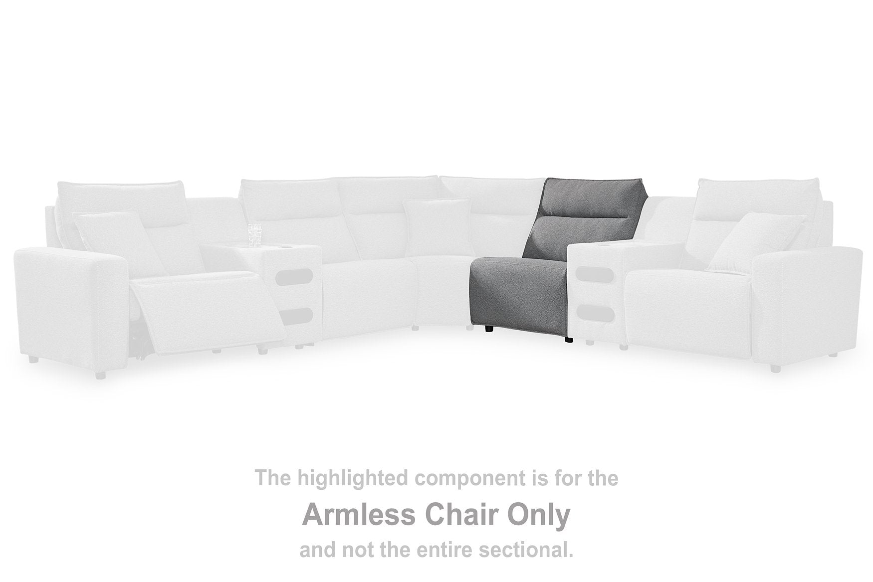 ModMax II Reclining Sectional with Chaise and Audio Console