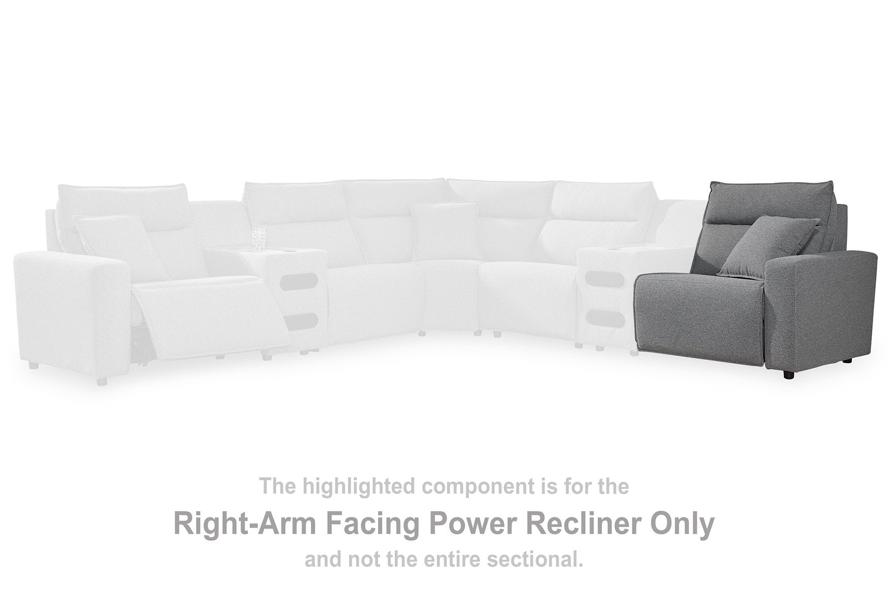 Modmax Reclining Sectional with Audio Console