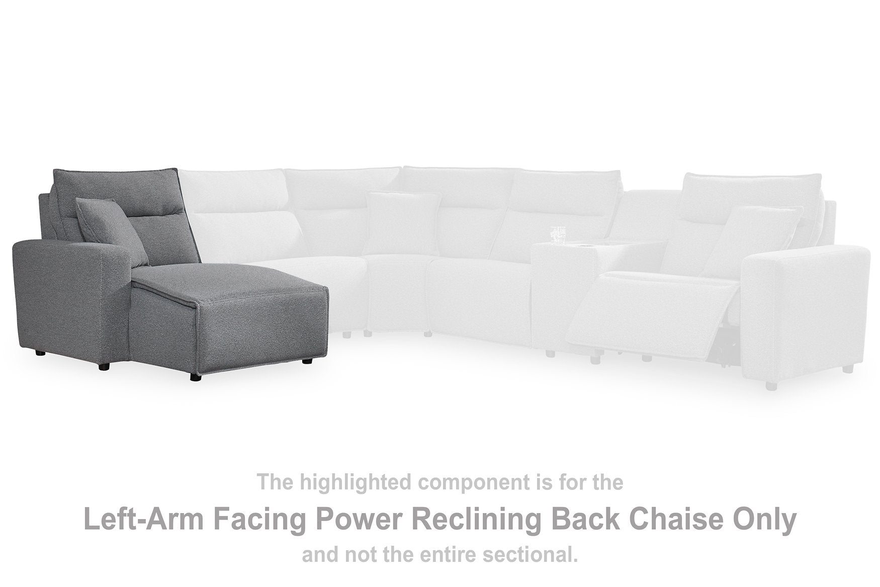 ModMax II Reclining Sectional with Chaise and Audio Console