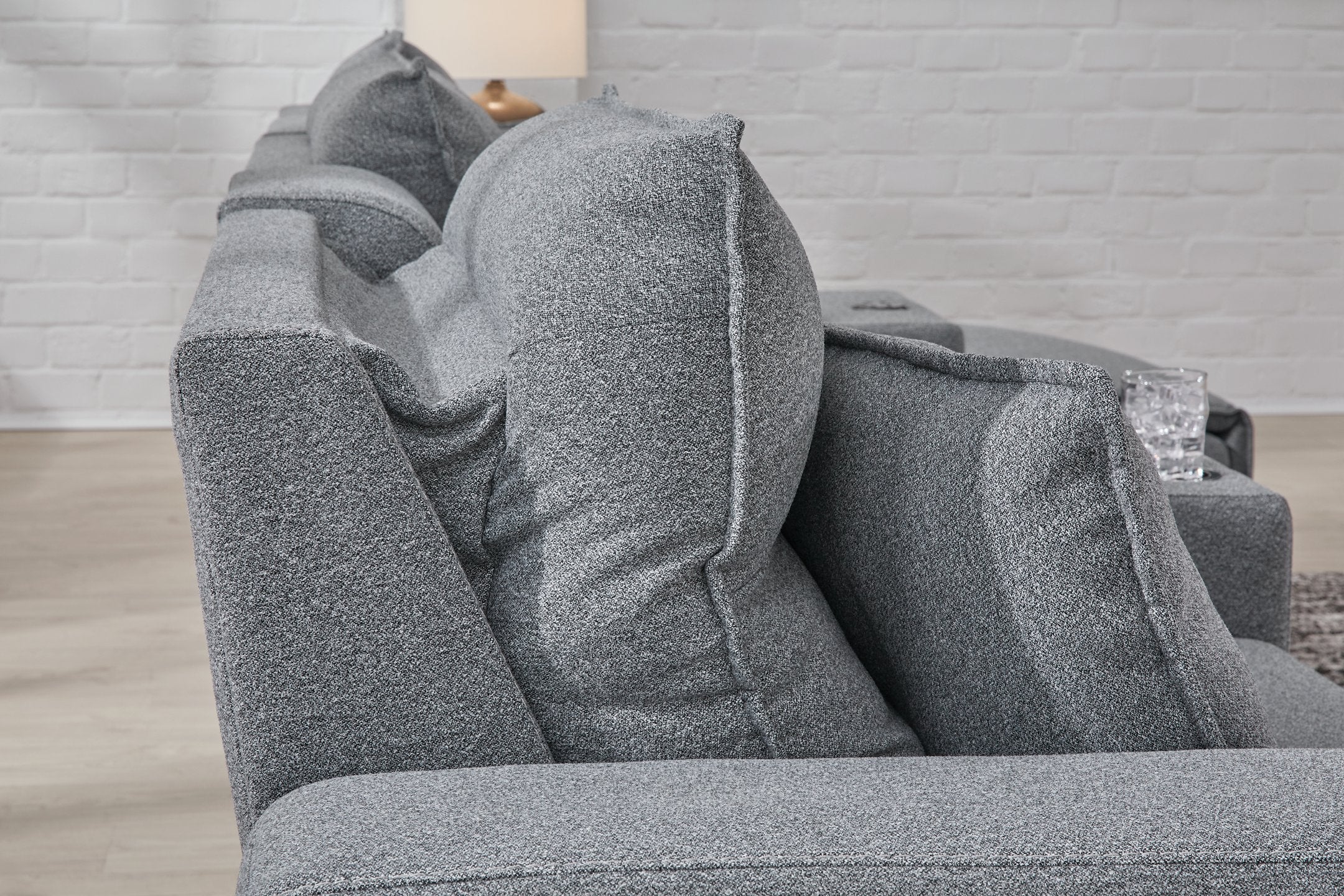 ModMax II Reclining Sectional with Chaise and Audio Console