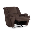 Flexsteel Perfect Match Plush Fabric Power Gliding Recliner with Power Headrest & Lumbar in Buffalo