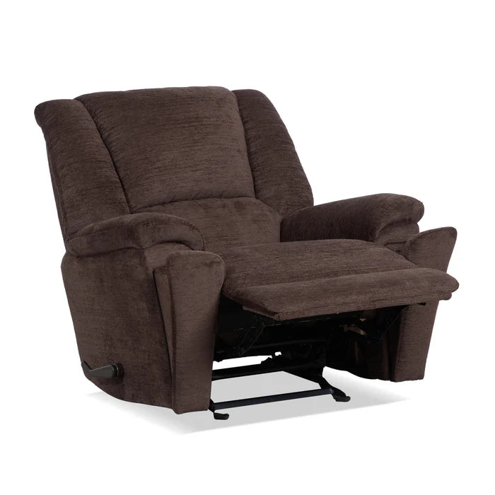 Flexsteel Perfect Match Plush Buffalo Fabric Gliding Recliner