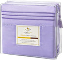 Clara Clark Bed Sheets Set, 1800 Series Deep Pocket Soft Microfiber Sheet Set (Lavender)