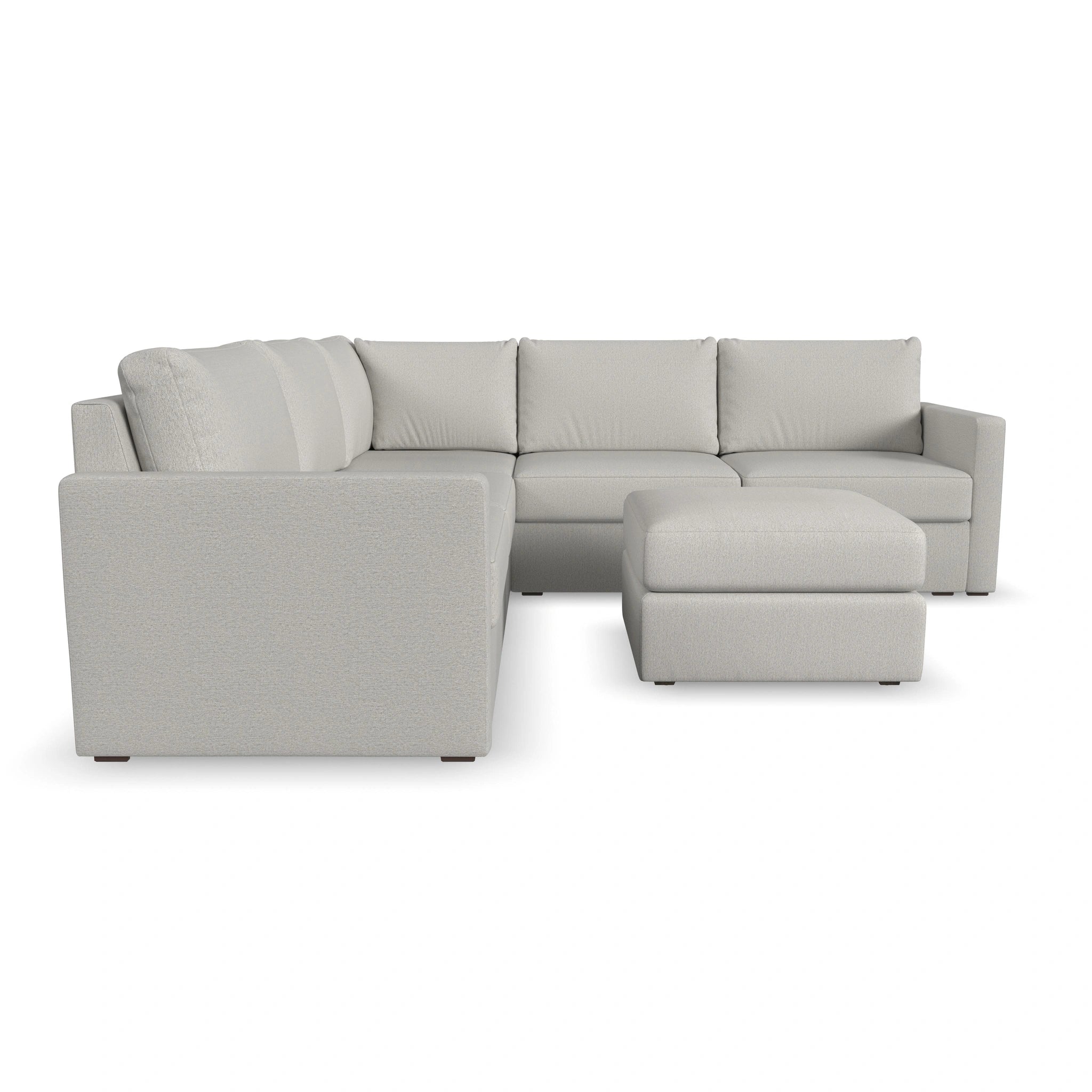 Flex 5-Seat Sectional with Standard Arm and Ottoman
