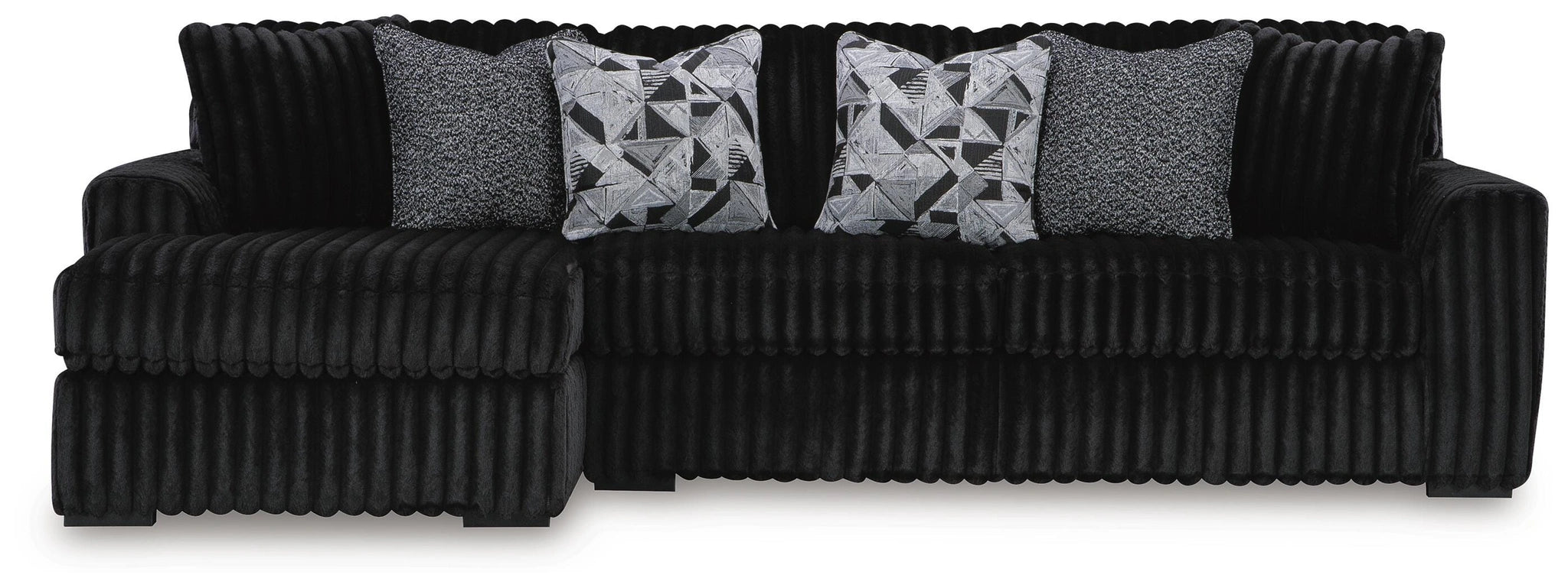 Midnight-Madness Sectional with Chaise