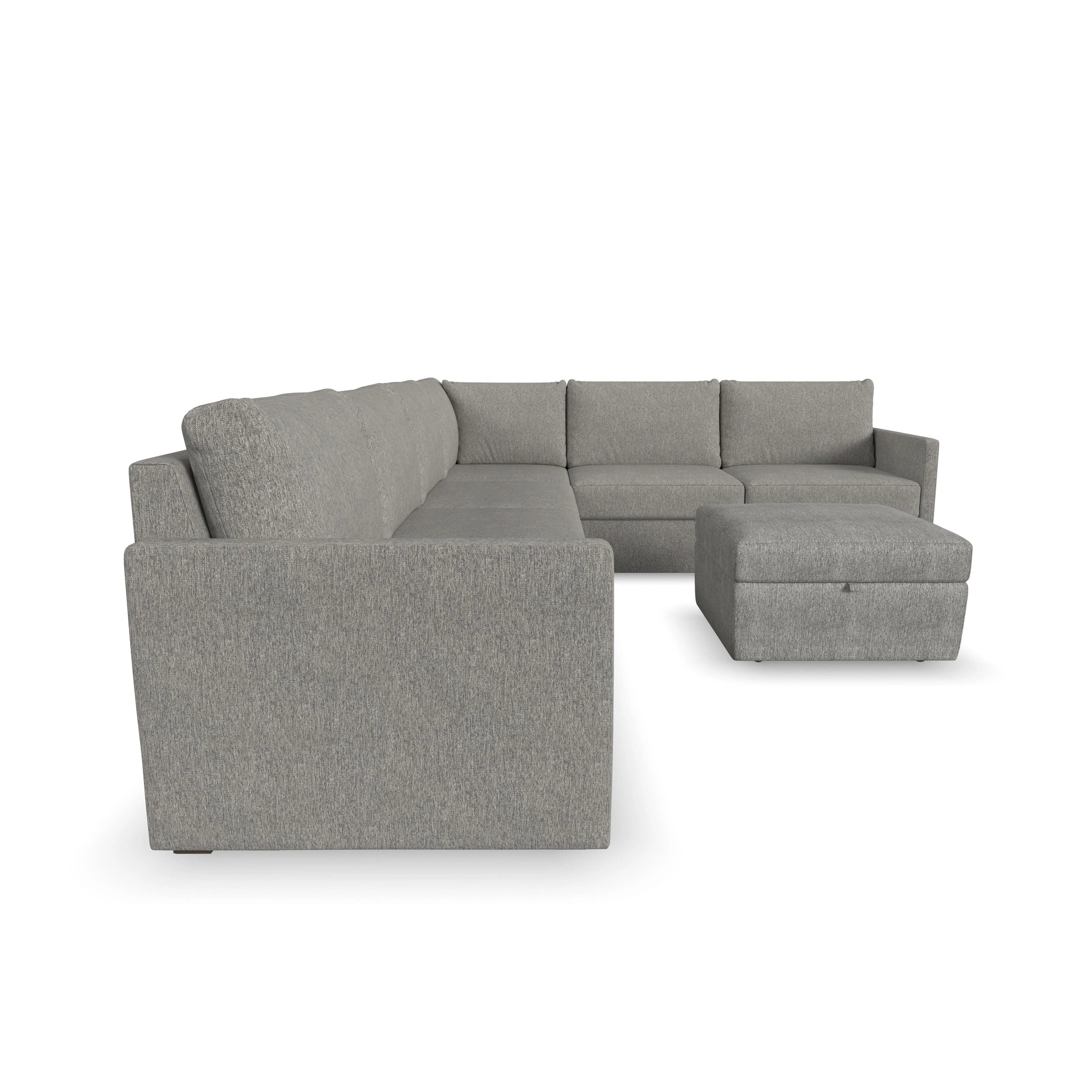 Flex 6-Seat Sectional with Narrow Arm and Storage Ottoman - 5000003380