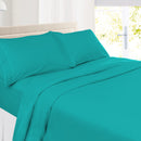 Clara Clark Bed Sheets Set, 1800 Series Deep Pocket Soft Microfiber Sheet Set (Teal)