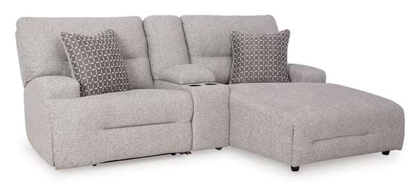 Acklen Place 3pc with right chaise (pewter)