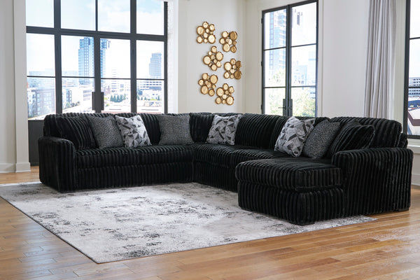 Midnight Madness 4pc sectional