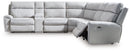Social Pointe Reclining Sectional with Storage Console