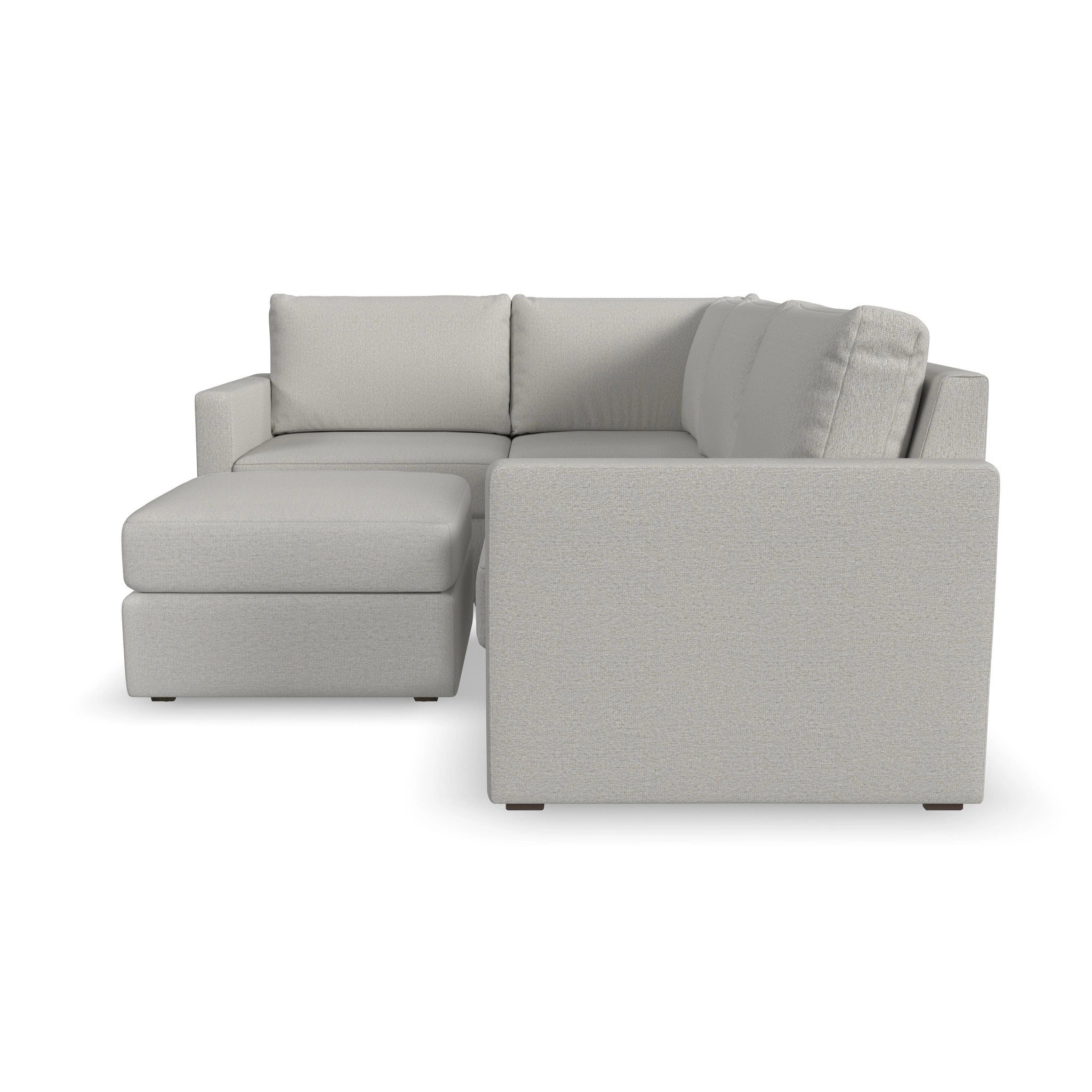 Flex 4-Seat Sectional with Standard Arm and Ottoman