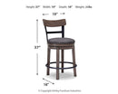 Caitbrook Counter Height Bar Stool (1/CN)