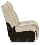 Double Deal Reclining Leather Sectional