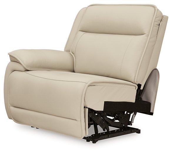 Double Deal Reclining Leather Sectional with 2 Consoles