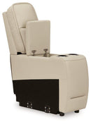 Double Deal Reclining Leather Sectional with 2 Consoles