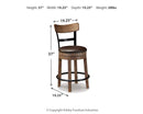 Pinnadel Counter Height Bar Stool (1/CN)