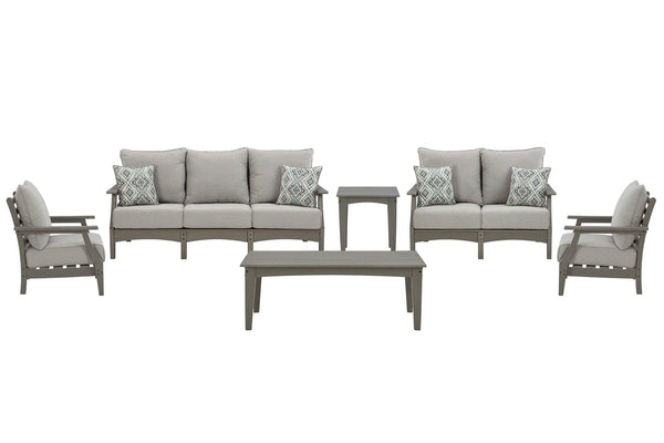 Visola Outdoor Sofa and Loveseat Set image