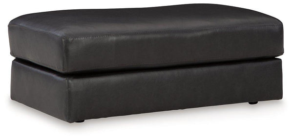 Ashley Amiata Leather Ottoman