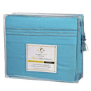 Clara Clark Bed Sheets Set, 1800 Series Deep Pocket Soft Microfiber Sheet Set (Beach Blue)