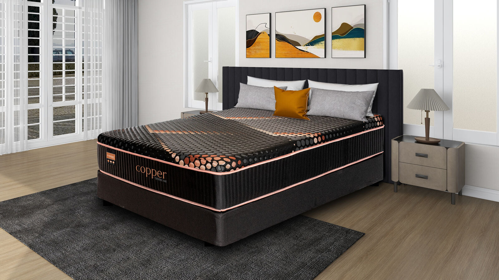Spring Air Copper Foam Firm Hybrid Mattress (Split Head Available) [MA