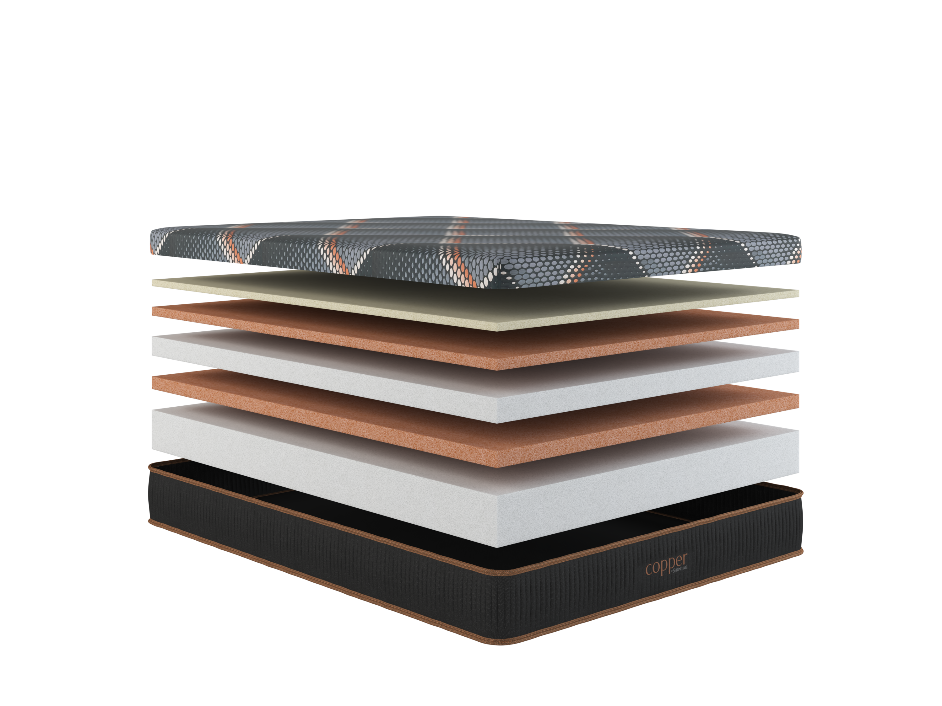 Spring Air Copper Foam Firm Hybrid Mattress (Split Head Available) [MADE IN IOWA!]