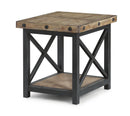 Flexsteel Carpenter End Table in Rustic Gray