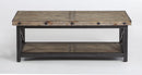 Flexsteel Carpenter Rectangular Coffee Table in Rustic Gray