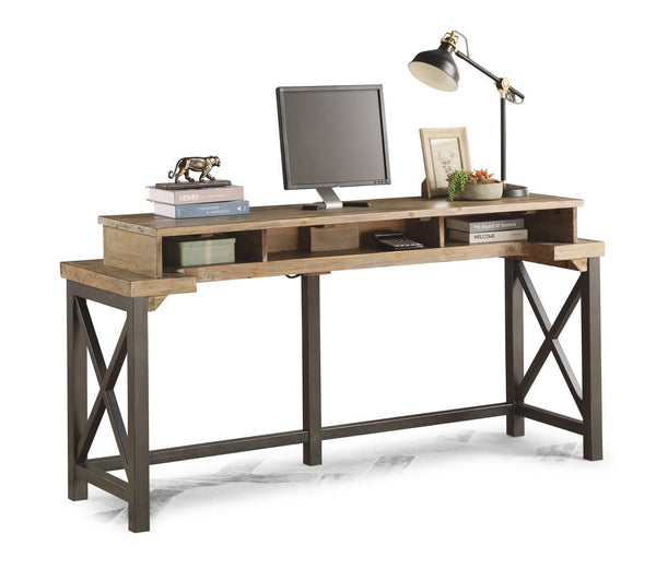 Flexsteel Carpenter Work Console in Rustic Gray