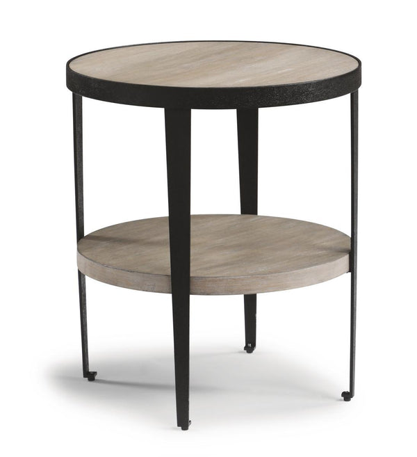 Flexsteel Compass Chairside Table  in Gray/Black