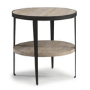 Flexsteel Compass Lamp Table in Gray/Black