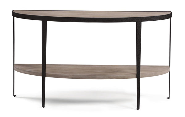 Flexsteel Compass Sofa Table in Gray/Black