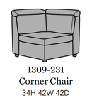 Flexsteel Latitudes Astra Leather Corner Chair