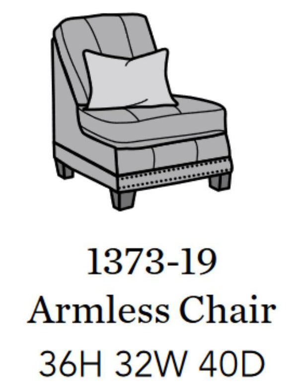 Flexsteel Latitudes Port Royal Leather Armless Chair