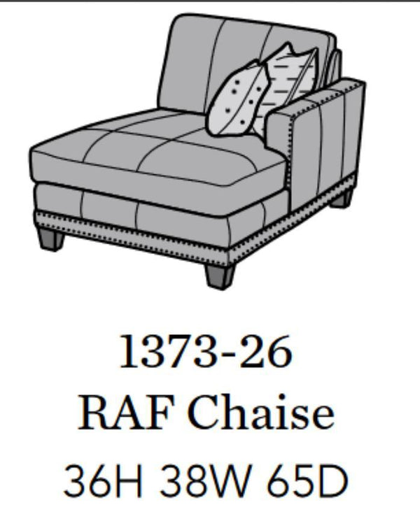 Flexsteel Latitudes Port Royal Leather RAF Chaise