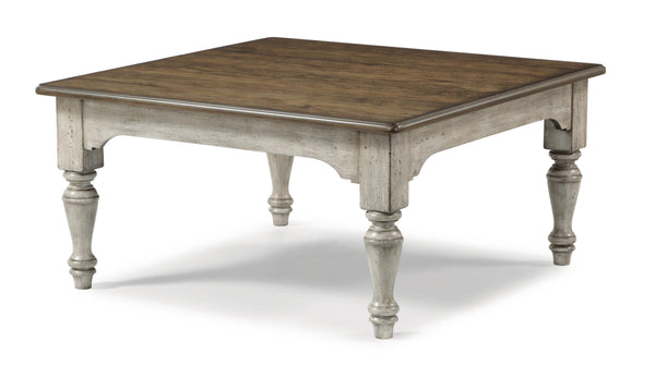 Flexsteel Plymouth Square Cocktail Table in Two-Tone