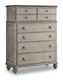 Flexsteel Wynwood Plymouth Drawer Chest in Whitewash Wood