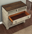 Flexsteel Wynwood Plymouth Media Chest in Whitewash Wood