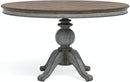 Flexsteel Wynwood Plymouth Round Pedestal Dining Table in Two-Toned