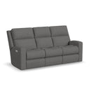 Score 2805-62L Power Reclining Sofa with Power Headrests & Lumbar