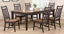 Allwood Rustic Two Tone Grey & Brown Dining Table and Chairs (Set of 5)