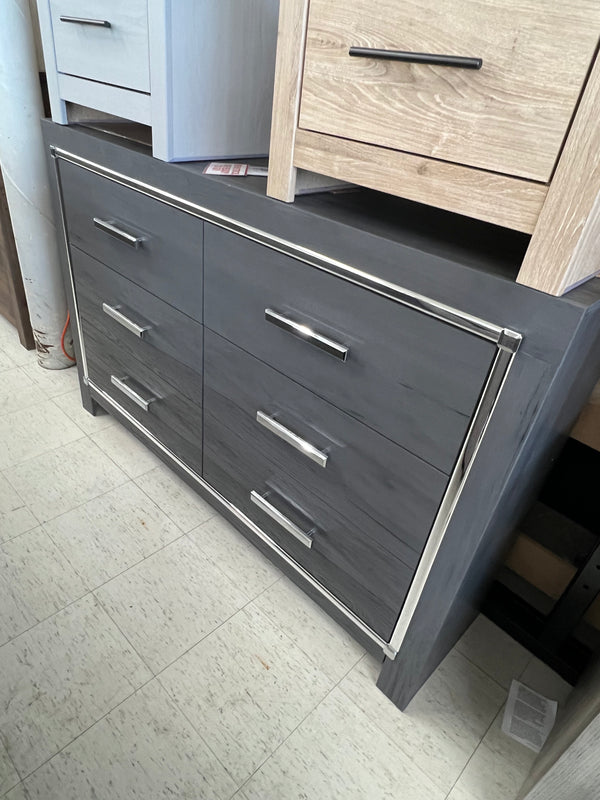 LODANNA GRAY SIX DRAWER DRESSER