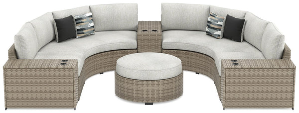 Calworth 7-Piece Outdoor Sectional with Ottoman