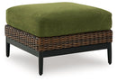 Horizon Hall Outdoor Ottoman with Cushion