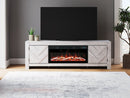 Cayboni 71" TV Stand with Electric Fireplace