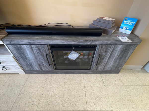 BAYSTORM TV STAND W/ FIREPLACE INSERT