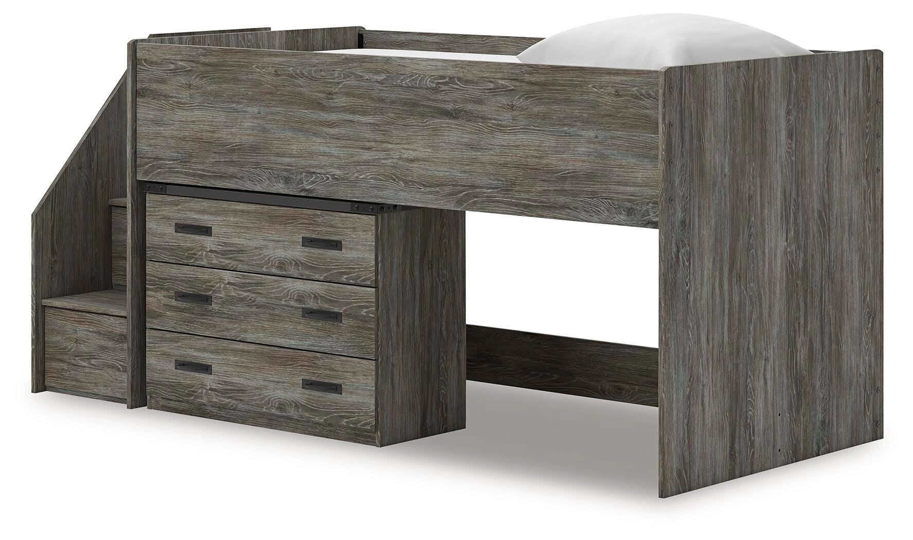 Frandern Loft Bed with Drawer Storage